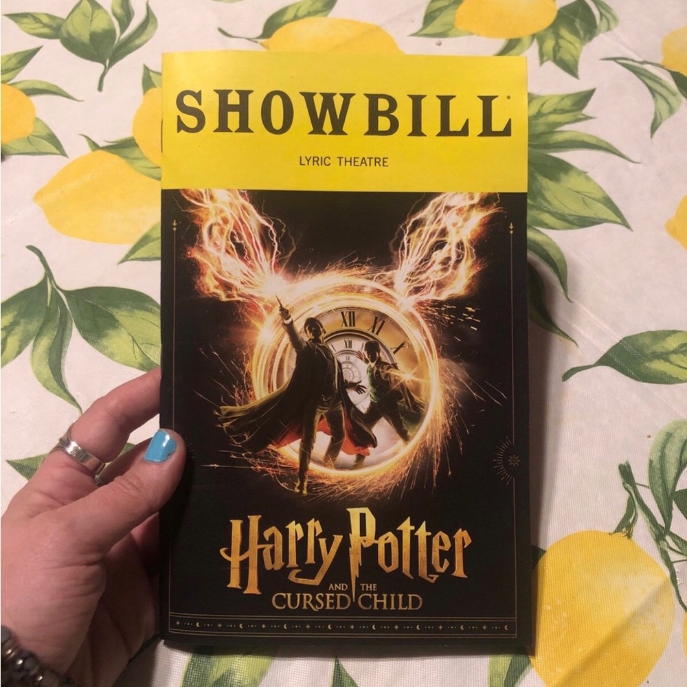 Harry Potter and the Cursed Child Playbill with Tom Felton